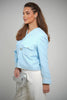 Tweed Jacket Sky Blue