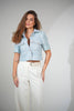Tweed Jacket Short Sleeve BLUE