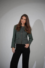 Tweed jacket Green
