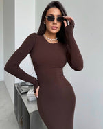 Dress Basic Beige