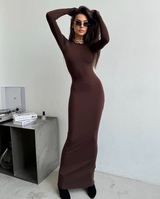 Dress Basic Beige