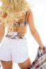 Short Amazonka Tiffany white
