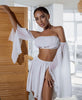 Chiffon Set Skirt and Top White