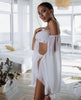 Chiffon Set Skirt and Top White