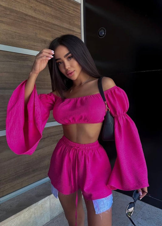 Set LINEN Pink