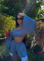 Set LINEN Blue