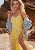 Dress Midi Cutout Yellow